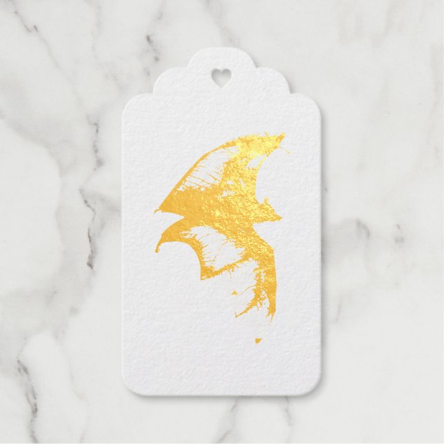 Gothic Vampire Bats Gift Tags (Front)