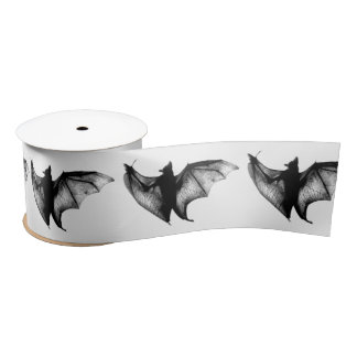Gothic Vampire Bats Satin Ribbon