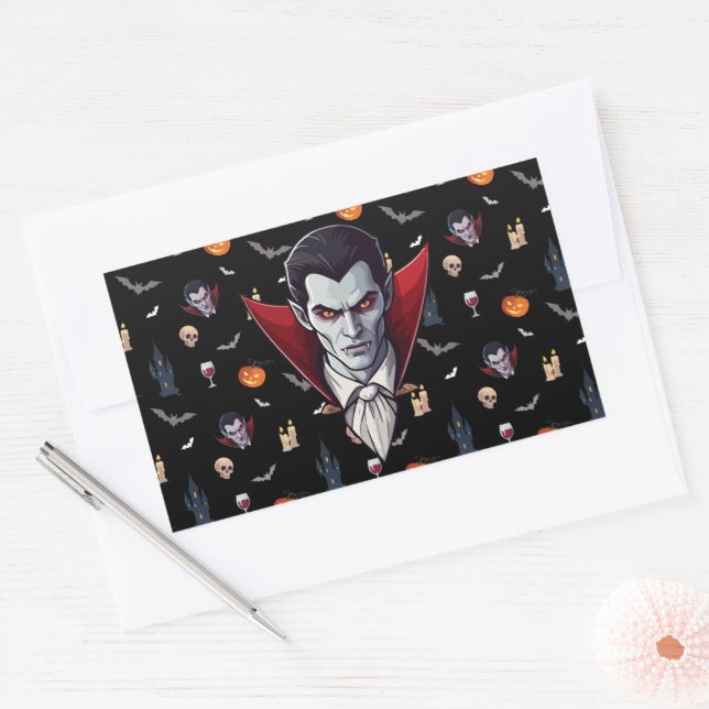 🦇 Gothic Vampire Black Sticker 🖤🎃 (Envelope)