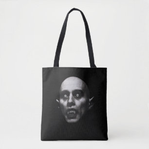 Gothic Vampire Fangs Horror Tote Bag