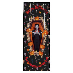 🧛‍♂️ Gothic Vampire Halloween Black Gift Bag 🎃🖤