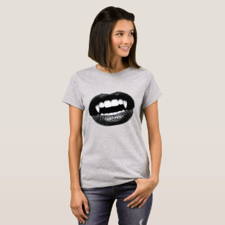 Gothic Vampire Mouth Graphic T-Shirt Alt Aesthetic