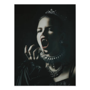 Gothic Vampire Queen Photo Enlargement – Dark Fant Print