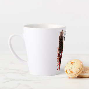 Gothic Velvet Bow Key with Wings & Moon Latte Mug