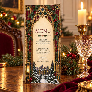 Gothic Victorian Christmas Dinner Menu