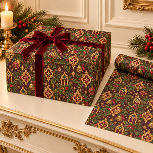 Gothic Victorian Christmas Wrapping Paper