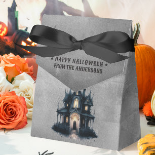 Gothic Victorian Haunted House Happy Halloween Favour Box