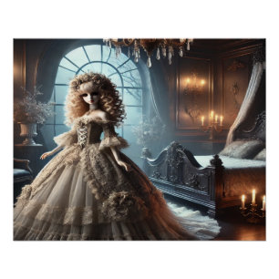 Gothic Victorian Lady – Dark Bedroom Art Poster