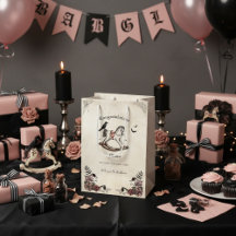 Gothic Victorian Rocking Horse Girl Baby Shower