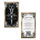 Gothic Vintage Hair Stylist Beauty Salon Black