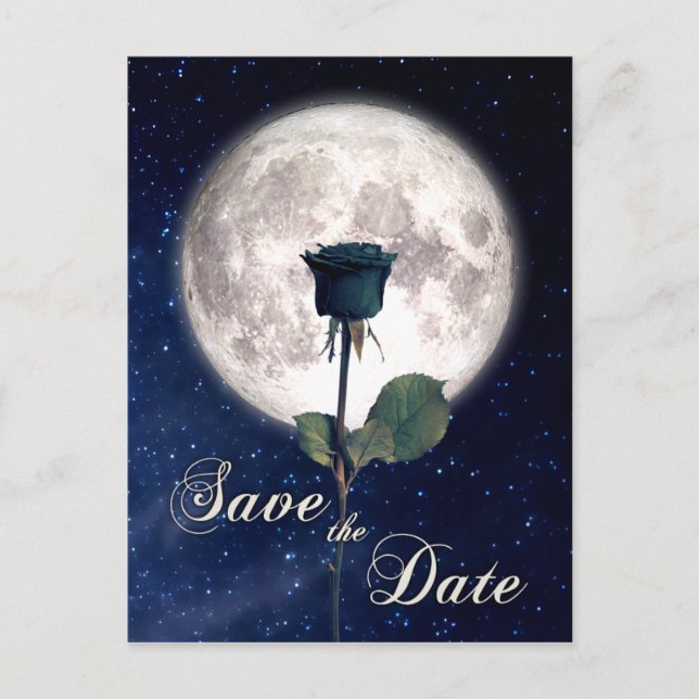 Gothic, Vintage, Victorian, Black Rose, Romance Postcard (Front)