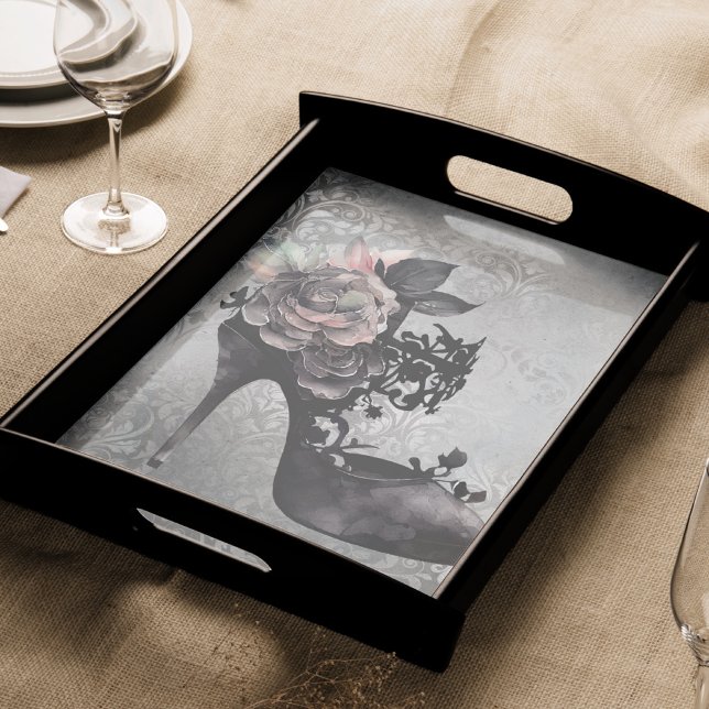 Gothic Vogue | Muted Pastel Rose Fashion Stiletto Tissue Paper (Creator Uploaded)