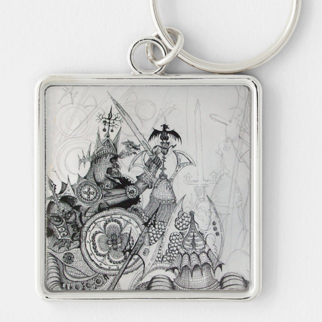 GOTHIC WARRIORS,Barbarian Knights,Fantasy Key Ring (Front)