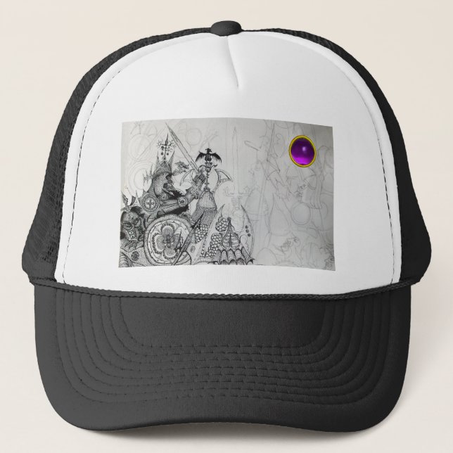 GOTHIC WARRIORS,Barbarian Knights,Fantasy Trucker Hat (Front)
