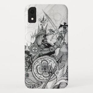 GOTHIC WARRIORS Black White Fantasy iPhone XR Case