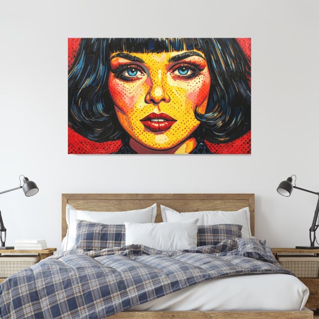 GOTHIC WASTELAND 4 CANVAS PRINT (Insitu(Bedroom))