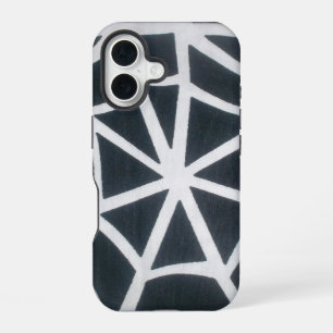 Gothic Web Velocity Black White Spider Web Designe iPhone 16 Case