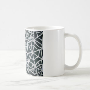 Gothic Web Velocity Bold Black and White Designer Coffee Mug