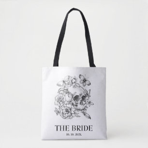 Gothic Wedding Bride Tote Bag
