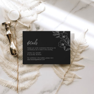 Gothic Wedding Details Enclosure Card