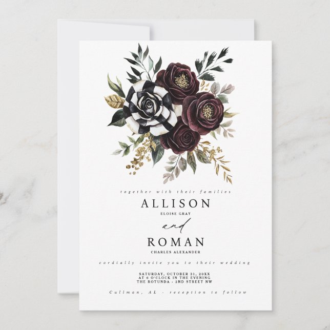 Gothic Wedding Invitation (Front)