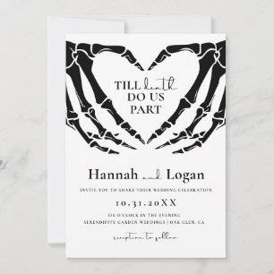 Gothic Wedding Invitation, Halloween Wedding Invitation