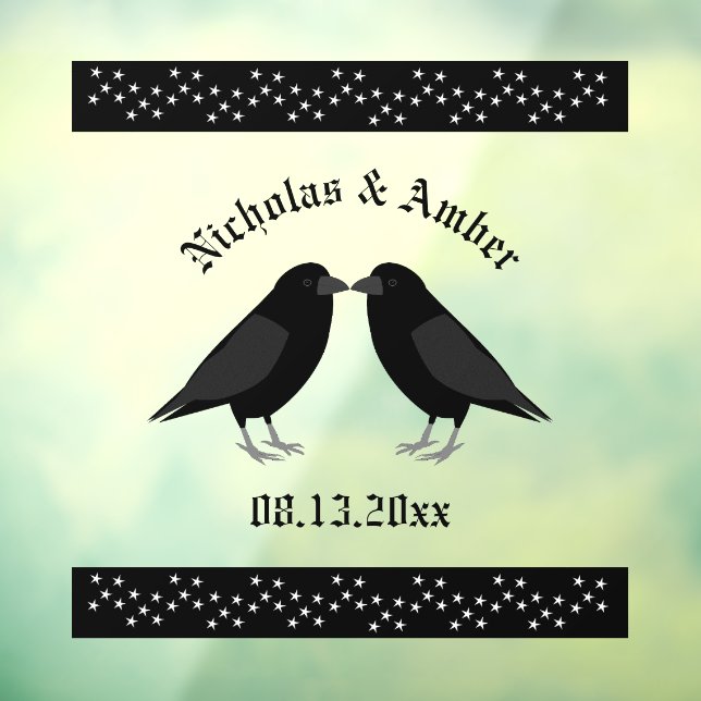 Gothic Wedding Kissing Ravens Custom (Sheet 3)
