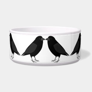 Gothic Wedding Kissing Ravens Patterned