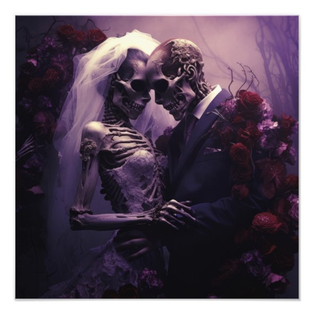 Gothic wedding photo print (Front)