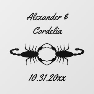Gothic Wedding Scorpions Custom