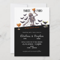 Gothic Wedding Skeleton Booze Food Bad Dance Moves