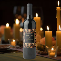Gothic Wedding Skulls Black Red Rose Custom