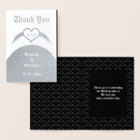 Gothic Wedding Winged Heart Custom Monogrammed