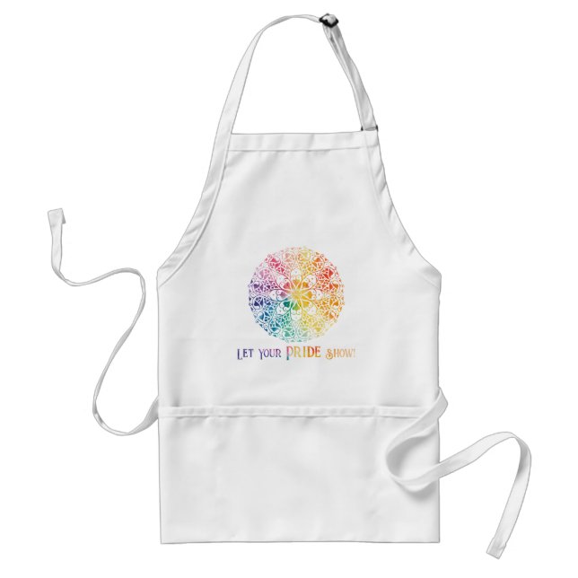 Gothic Window Rainbow Pride Standard Apron (Front)