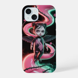 Gothic Wing Girl Rose Halloween iPhone / iPad Case