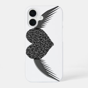 Gothic Winged Love Heart iPhone 16 Case