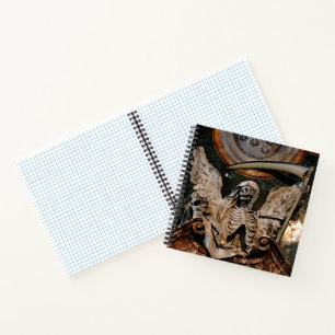 Gothic Winged Skeleton Journal Spiral Notebook 