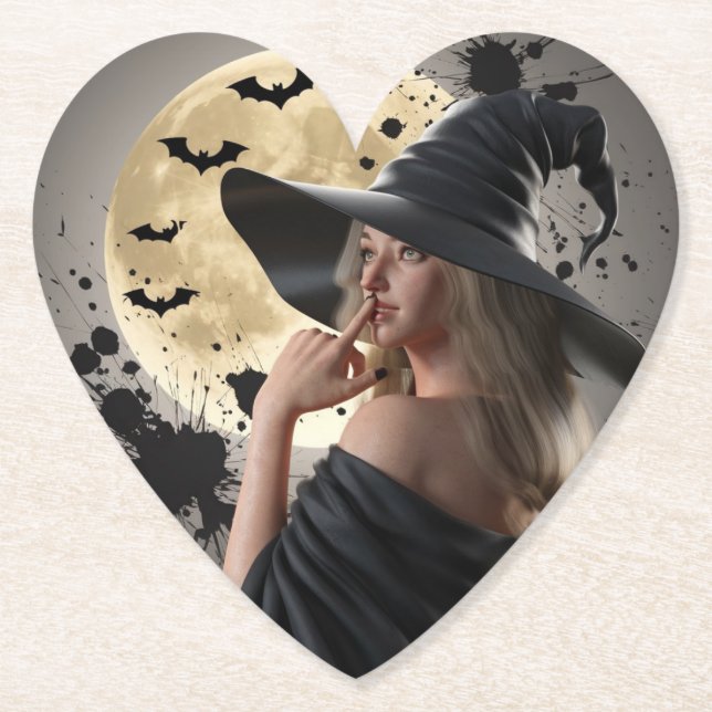 Gothic Witch Aesthetic Coaster (Front)