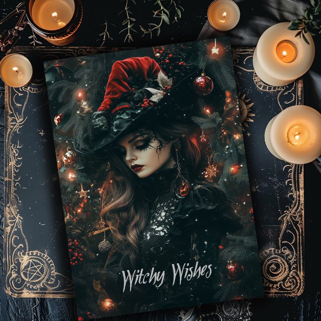 Gothic Witch Christmas Card (Creator Uploaded)