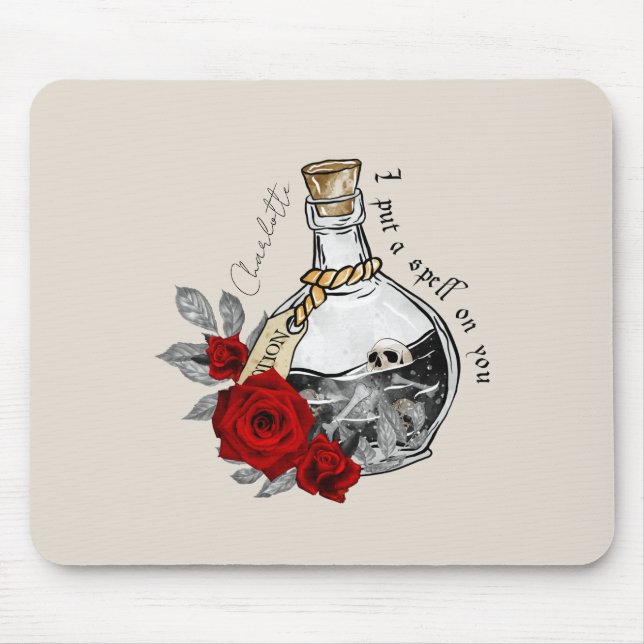 Gothic Witch Love Potion Mouse Pad (Front)