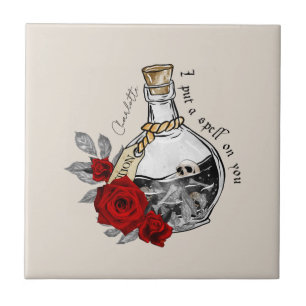Gothic Witch Love Potion Tile