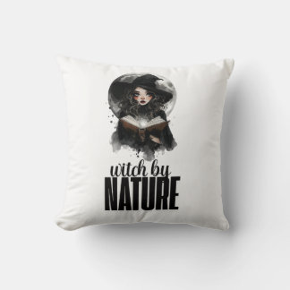 Gothic Witch Nature Full Moon Design || Cushion