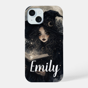 Gothic Witch Nature Full Moon Design     iPhone 15 Case