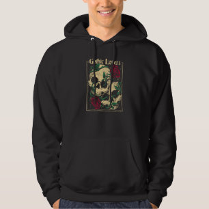 Gothic Witch Pagan Wiccan Wicca Roses & Skulls Hoodie