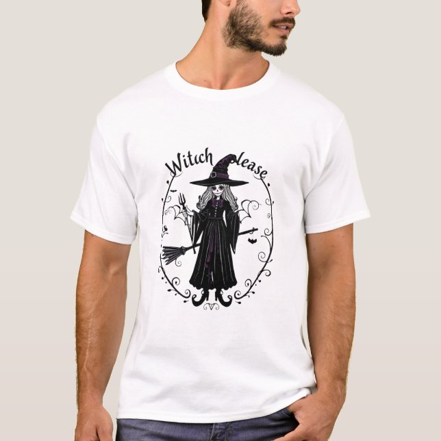Gothic "Witch Please" T-Shirt (Front)