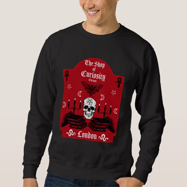 Gothic Witch Punk Halloween Sweatshirt (Front)