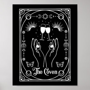 Gothic Witchy Coven Bride Tarot Halloween Bachelor Poster