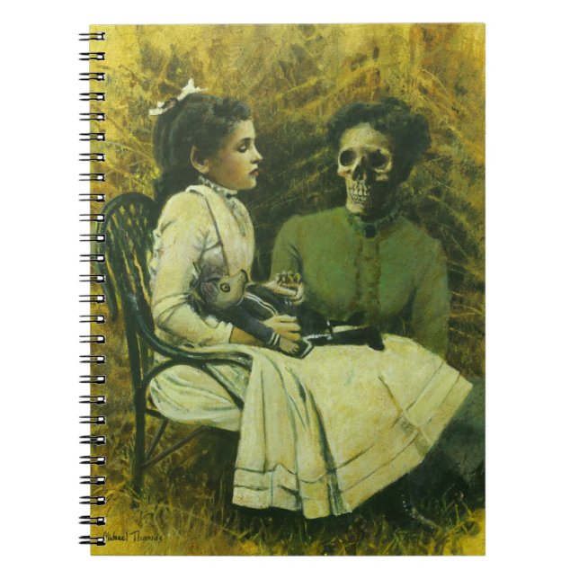 Gothic Wolf Child Notbook Spiral Notebook (Front)