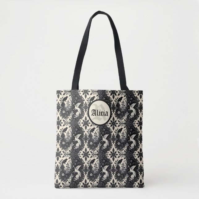 Gothic Yin Yang Tote Bag (Front)