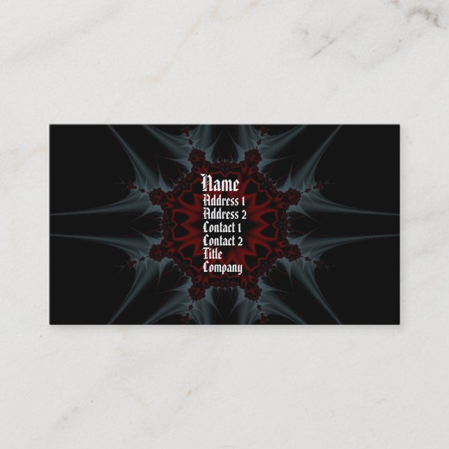 Gothica fractal fantasy Profile Card (Front)